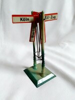 Antique old railway station direction indicator stand board No. 0 railway train model field table fandor jkco