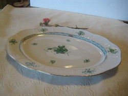 Herend, green Appony pattern, marked 1956, oval bowl 38 x 28 cm