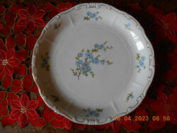 Zsolnay kék barackvirág mintás süteményes kínáló tál