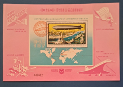 1977 Zeppelin bélyeg blokk A/8/18