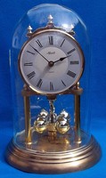 Hermle pendulum-glass table clock