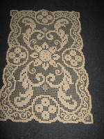 Old rece lace tablecloth 43 cm x 29 cm