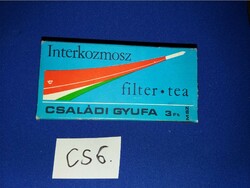 Retro háztartási papírdobozos CSALÁDI gyufa címke gyűjtőknek a képek szerint CS 6
