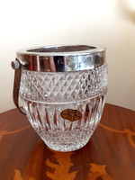 Lead crystal ice holder, ice container.