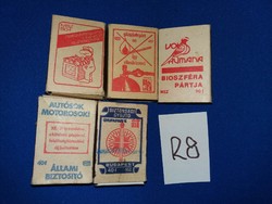 Retro háztartási papírdobozos gyufák címke gyűjtőknek egyben a képek szerint R 8