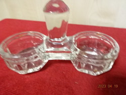 Glass salt and pepper shaker, length 13.3 cm. Jokai.