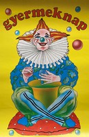 Kiss Ilona (1955-): Gyermeknap plakát, az 1980-as évekből