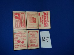 Retro háztartási papírdobozos gyufák címke gyűjtőknek egyben a képek szerint R 5