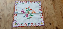Embroidered cotton tablecloth from Kalocsa, needlework 25 x 26 cm.