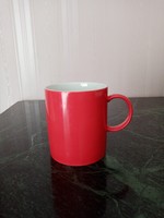 Marked, German, red, porcelain Thomas / Rosenthal tea coffee mug - cup