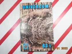 Régi retro újság magazin Univerzum Veszélyben az óriásvidra 1983./01. január Születésnapra, ajándék