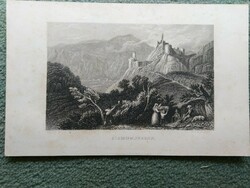 Sigmundskron, Tyrol. Original wood engraving ca. 1835