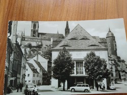 Meissen, Városi színház,  régi német képeslap, bélyegezve: 1965