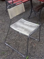Huzal üléses balkon/kerti szék/ Bauhaus formavilágú szék