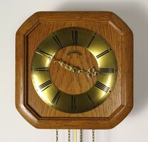 1M742 emil schmeckenbecher pendulum two-weight wall clock