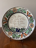 Korondi ceramic wall plate - home blessing