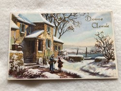 Antique, old gilded postcard -6.