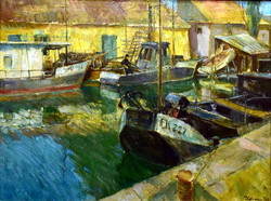 Udvary Pál (1900-1987) BALATONI KIKÖTŐBEN