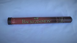 Backgammon kubai hengeres fém szivardoboz eladó!