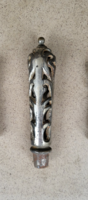 Cast iron antique stove, fireplace tool handle handle. Nickel plated.