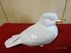Ravenclaw porcelain figure, duck with a golden beak, length 23 cm. Jokai.