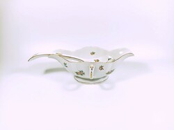 Herend, Eton pattern sauce boat with sauce spoon (220;240) hand painted porcelain (j362)