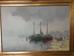 Holland festő kikötő