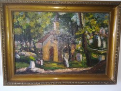 Szentendrei temető kiskápolnával
