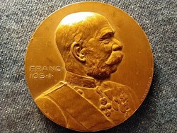 I. Ferenc József bronz háborús emlékérem 1914 A HARTIG R NEUBERGER 55mm 57,56g (id77675)