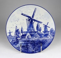 1M806 old marked Dutch Delft porcelain decorative plate wall plate 21 cm