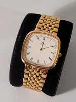 Omega de ville gold-plated quartz structure watch | gold watch deville square man