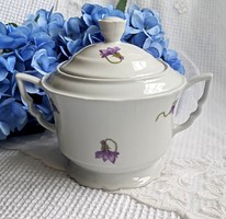 Old Zsolnay violet sugar bowl