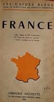 Les Guides Bleus: France 1963 Hachette - Keménykötésű, kötött, 1066 illusztrált oldal,