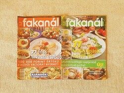 6 db Fakanál magazin, recept újság, 77 étel recept különböző témakörben