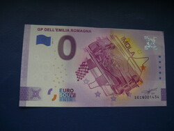 Italy 0 euro 2021 form-1 italian gp imola! Rare commemorative paper money! Ouch!