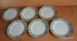Fruit pattern porcelain small plate set 6 pieces in one 19 cm (2p)