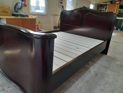 Oh, German bed, completely renovated, new bed boards with bright paint for sale.