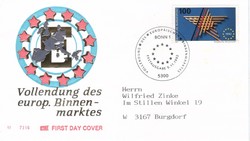 Emléklapok, FDC-k  0333 (Bundes) Mi 1644    2,00 Euró