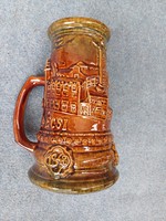 Körpecsétes Zsolnay söröskorsó Pécsi sörfőzde 1848