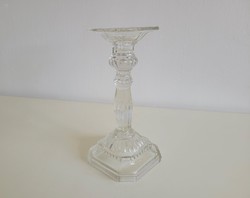 Old glass candle holder 22.5 Cm