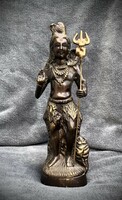 Régi bronz ( vagy réz ) Shiva istennő szobor!  29 cm