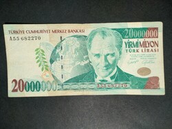 Törökország 20 millió Líra 2000 F