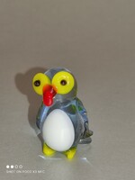 Mini Murano glass animal figure owl
