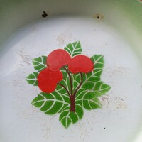 Old enamel fruit bowl
