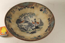 Antik kínai jelenetes tányér kínáló 190