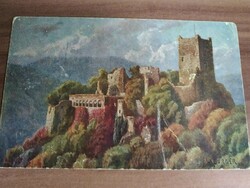 Antik német képeslap, vár, Vogesenburgen