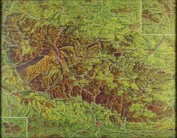 1M919 Harz National Park map in Germany 35 x 43 cm