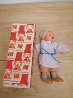 Retro moszkvai játékgyári baba eredeti dobozában