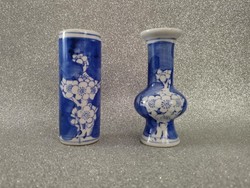 Mini Chinese cherry blossom vase duo