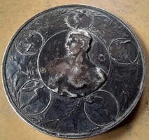 Szeged Pentatlon 1925. 38mm 22,4g. Ag Ezüst. LB beütő